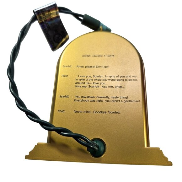 Hallmark Keepsake 2001 Gone With The Wind Ornament Scarlett  Rhett farewell - Picture 4 of 10